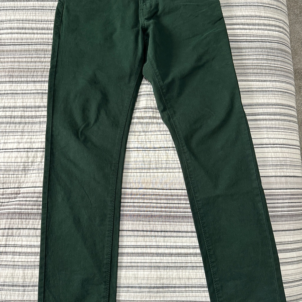Zara Men's Dark Green Chinos (W30)